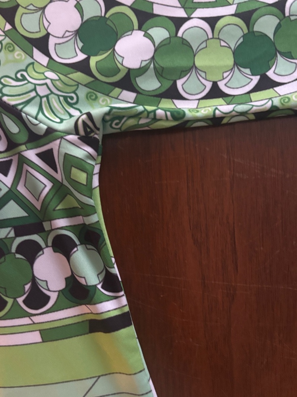 White Mark Green Multi-Pattern Midi Dress - Picture 4 of 6